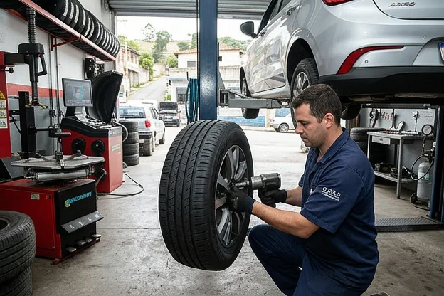 Pneus bem cuidados em Atibaia, prontos para uso com manutenção adequada.